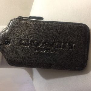 Coach Hand-tag Wallet (Metallic Black)